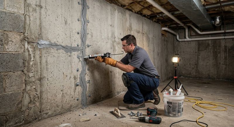 Basement Crack Repair in Pell City, AL