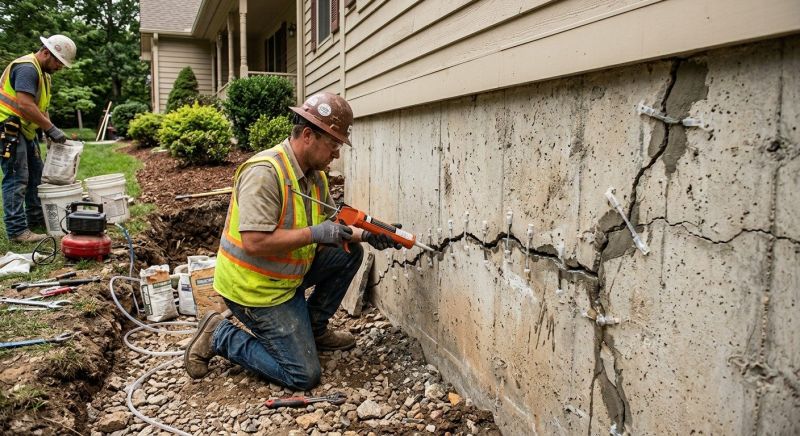 Cracked Foundation Repair in Odenville, AL