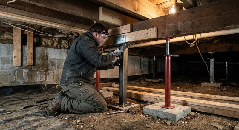 Crawlspace Structural Repair in Pell City, AL
