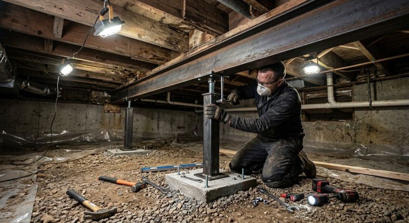 Crawlspace Structural Repair in Pell City, AL