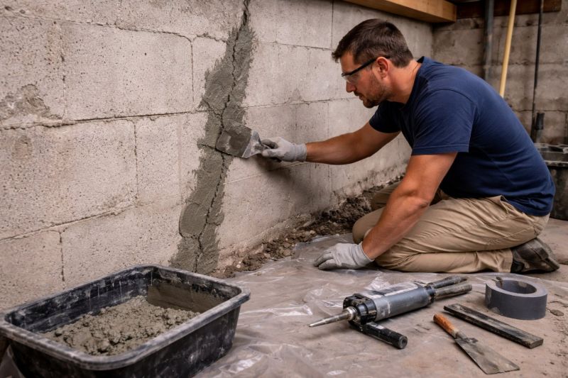 Foundation Crack Repair in Talladega, AL