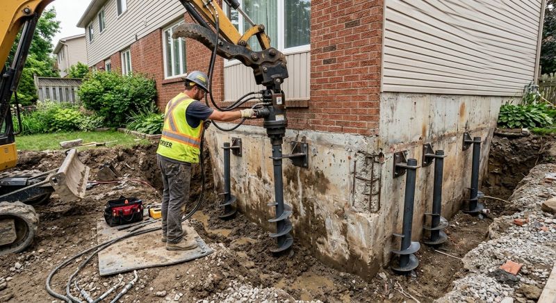 Helical Piers Installation in Pell City, AL
