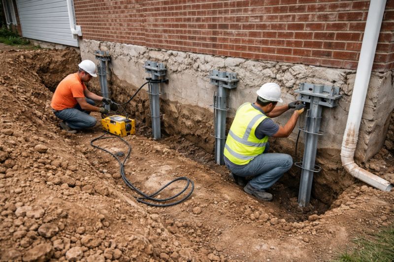 Helical Piers Installation in Pell City, AL