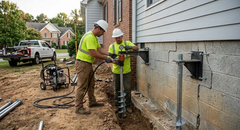 Helical Pile Installation in Pell City, AL
