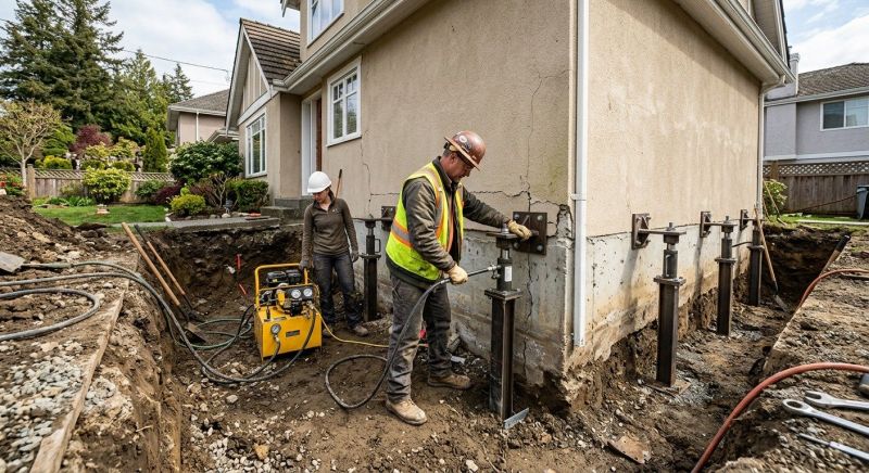 Sinking Foundation Repair in Lincoln, AL