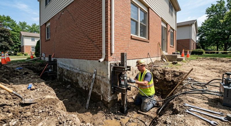 Sinking Foundation Repair in Lincoln, AL