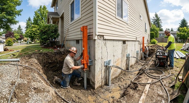 Sinking Foundation Repair in Lincoln, AL